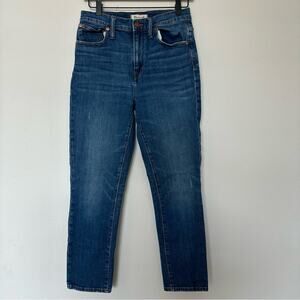 Madewell Jeans Womens 26 Blue Boyjean High Rise Cotton Everyday Casual